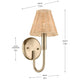 Bekah 13" 1-Light Wall Sconce