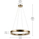 Larousse 39.5" LED Chandelier