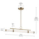 Riven 48.25" LED 1-Light Linear Chandelier