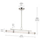 Riven 48.25" LED 1-Light Linear Chandelier