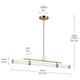 Riven 60.25" LED 1-Light Linear Chandelier
