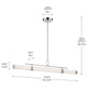 Riven 60.25" LED 1-Light Linear Chandelier