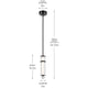 Riven 15.5" LED 1-Light Pendant