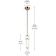Riven 15.5" LED 1-Light Pendant
