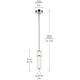 Riven 15.5" LED 1-Light Pendant