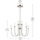 Moraine 30" LED 10-Light 2-Tier Chandelier
