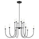 Moraine 50" LED 12-Light 2-Tier Chandelier