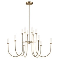 Moraine 50" LED 12-Light 2-Tier Chandelier