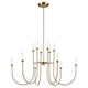 Moraine 50" LED 12-Light 2-Tier Chandelier