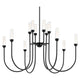 Moraine 40" LED 12-Light 2-Tier Chandelier
