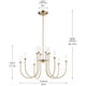 Moraine 40" LED 12-Light 2-Tier Chandelier