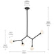 Cassius 39.5" 4-Light Convertible Chandelier