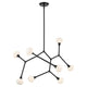 Cassius 52.5" 8-Light Convertible Chandelier