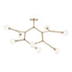 Cassius 52.5" 8-Light Convertible Chandelier
