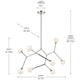 Cassius 52.5" 8-Light Convertible Chandelier