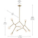 Cassius 61.25" 8-Light Convertible Chandelier