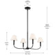 Eadie 30.75" 4-Light Chandelier