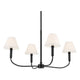 Eadie 30.75" 4-Light Chandelier