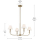 Eadie 30.75" 4-Light Chandelier