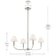 Eadie 30.75" 4-Light Chandelier
