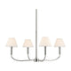 Eadie 30.75" 4-Light Chandelier