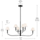 Eadie 41" 6-Light Chandelier