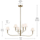 Eadie 41" 6-Light Chandelier