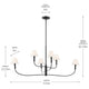 Eadie 51.5" 6-Light Chandelier