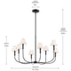 Eadie 41.25" 8-Light Chandelier