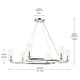 Harpin 37.75" 6-Light Chandelier