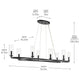 Harpin 52.5" 8-Light Linear Chandelier