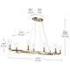 Harpin 52.5" 8-Light Linear Chandelier