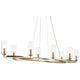 Harpin 52.5" 8-Light Linear Chandelier