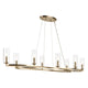 Harpin 52.5" 8-Light Linear Chandelier
