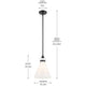 Laria 10.5" 1-Light Pendant