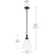 Laria 10.5" 1-Light Pendant
