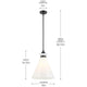 Laria 16" 1-Light Pendant