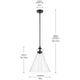 Laria 16" 1-Light Pendant