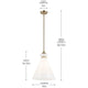 Laria 16" 1-Light Pendant