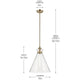 Laria 16" 1-Light Pendant