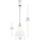 Laria 16" 1-Light Pendant