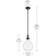 Laria 9.75" 1-Light Pendant