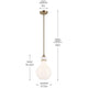 Laria 9.75" 1-Light Pendant