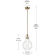 Laria 9.75" 1-Light Pendant