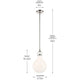 Laria 9.75" 1-Light Pendant