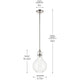 Laria 9.75" 1-Light Pendant