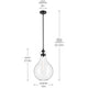 Laria 14" 1-Light Pendant