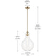 Laria 14" 1-Light Pendant