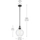 Laria 10.25" 1-Light Pendant