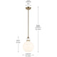 Laria 10.25" 1-Light Pendant